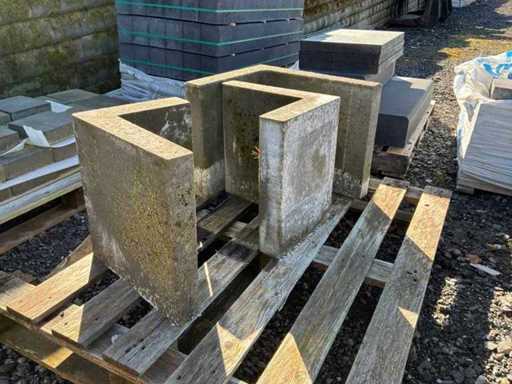 Concrete L profiles (3x)