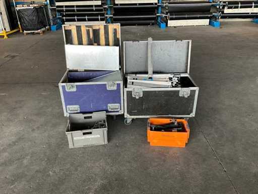 Cutie de transport cu suport și plăcuțe