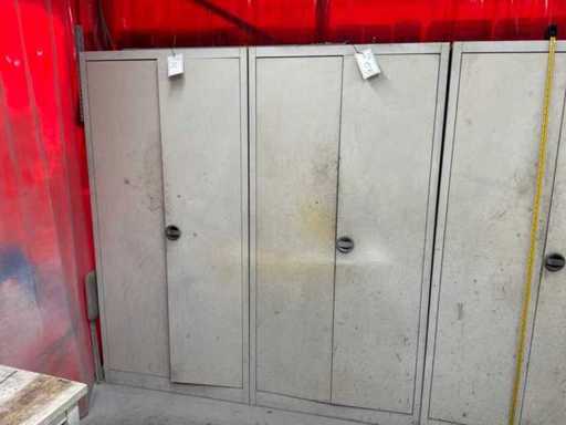 2x werkkast met inhoud