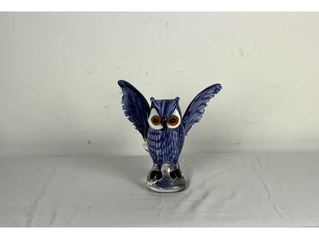 glass art Murano style owl