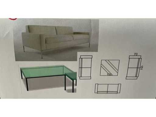 Reception seat with table