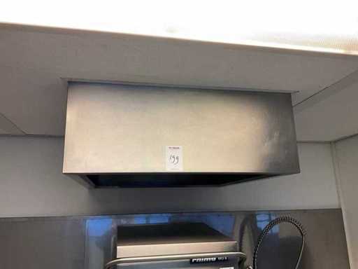 RVS afzuigkap t.b.v. vaatwasser of combi-steamer