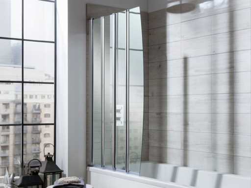 Shower-bath screen 87x138 cm