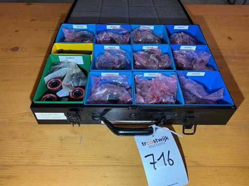 Assortment case with contents