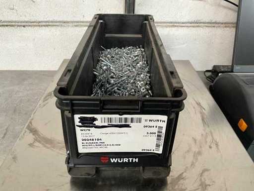 Würth 4.10 kg Blindklinknagel PBK ALU 3,0-5,0 -4x8 in stapelbare bak