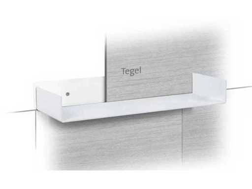 Raft încastrat Looox 80cm - Oțel inoxidabil alb (3x)