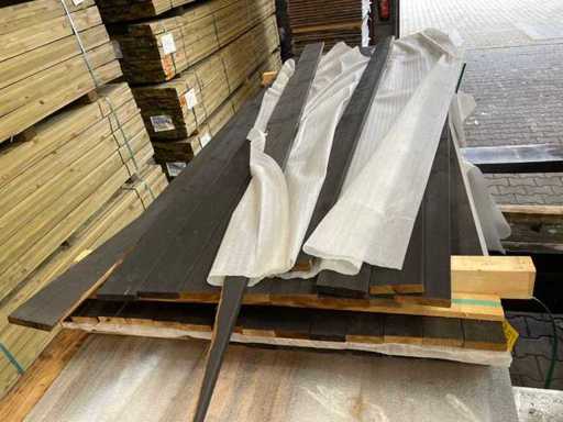 Termoświerk – pomalowane na czarno na desce – 1900-2100x68x18mm (41x)