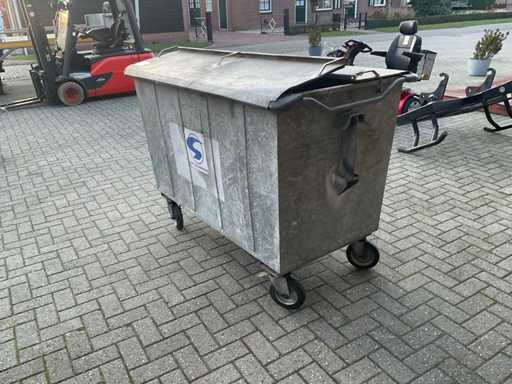 The pipe Waste container steel