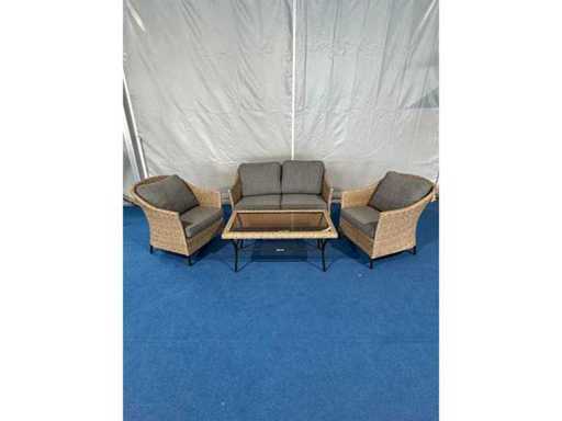 MaxxGarden - Loungeset wicker 4 persoons