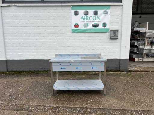 Sinkunit met achterwand en basis Nieuw