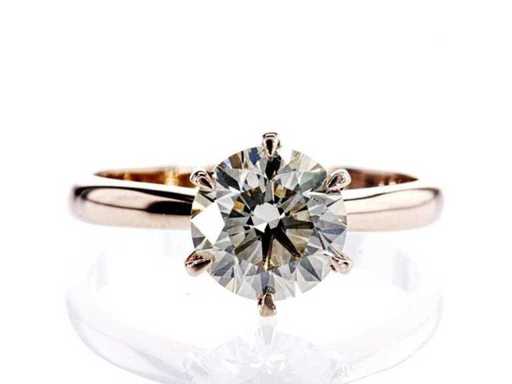 Prachtige luxe solitaire ring Natuurlijke Diamant 2,08 karaat