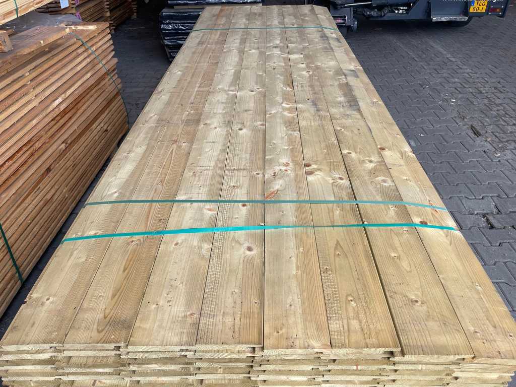 Spruce channel iding green impregnated 18x145mm, length 320cm (170x)
