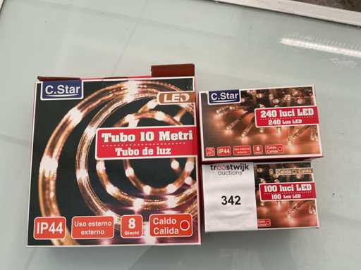 C.Star. IP20+IP44. Weihnachten LED-Beleuchtung. (3-fach)