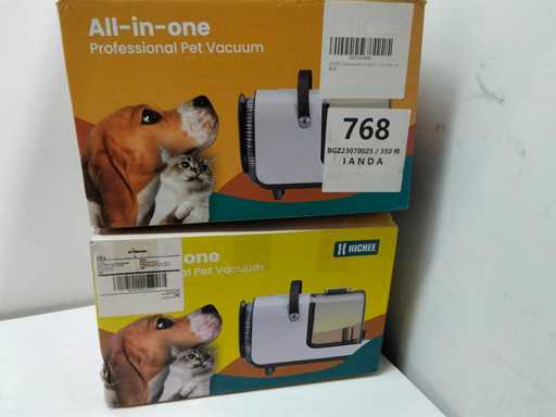 2x Set profesional de toaletare a câinilor ?i ma?in? de aspirat