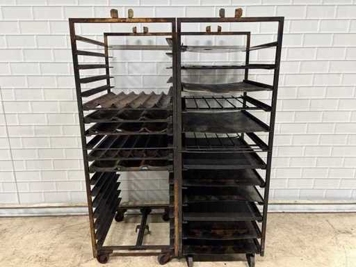 Acciaio inox - Carrello del forno 