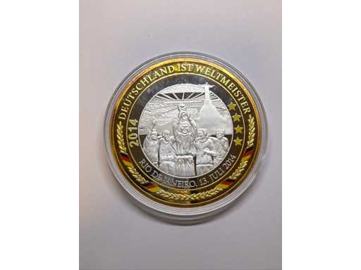 Herdenkingsmunten Duitsland is wereldkampioen Rio de Janeiro 2014