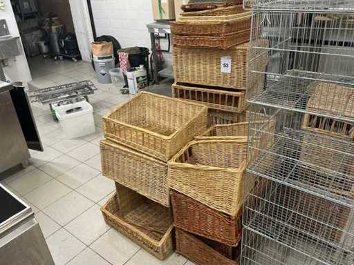 Batch of various bread baskets
