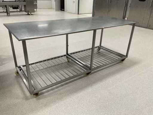 Stainless steel work table