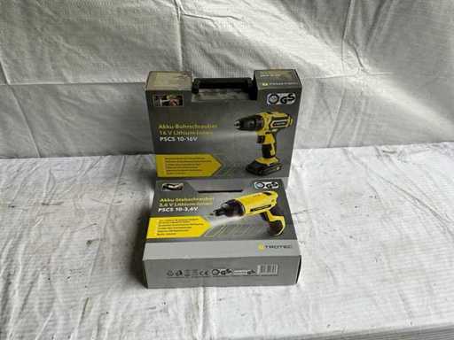 Tournevis sans fil Trotec (2x)