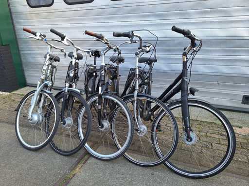 Diverse herenfietsen en damesfiets (5x)