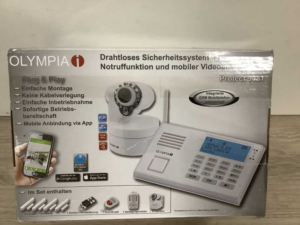 Olympia 9081 Kit de système d’alarme GSM sans fil Caméra de sécurité
