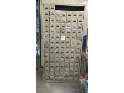 Gegalvaniseerde metalen ladekast 100 lades met verdelers