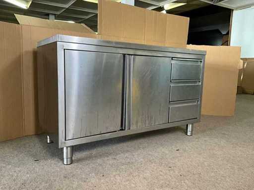 Roestvrijstalen werktafel