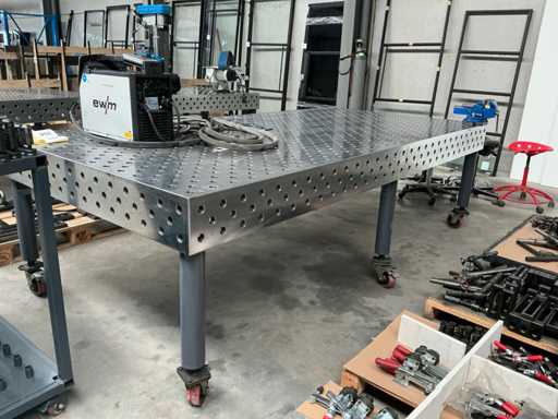 Mobiele Lastafel/opspantafel 3 x 1,5 m. 