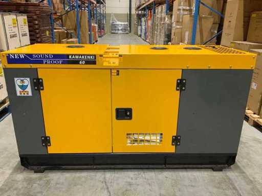 2023 Kawakenki KK60-III-SSS Silent diesel generator 60kva