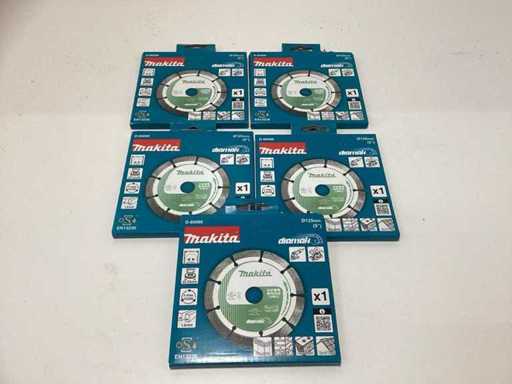 Makita D-80086 Diamant-Scheibe mit 125 mm (5x)