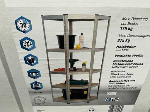 KREHER PLU6048 Verzinkt metalen hoekrek