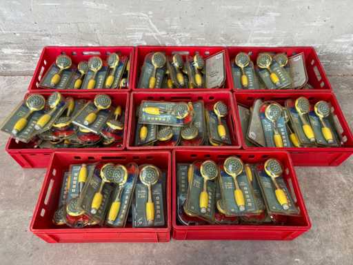 THEM'O - FLORA (x100) - Anti-kalk handdouche met 5 stralen (geel)