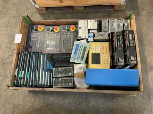 Batch of industrial components and control panels