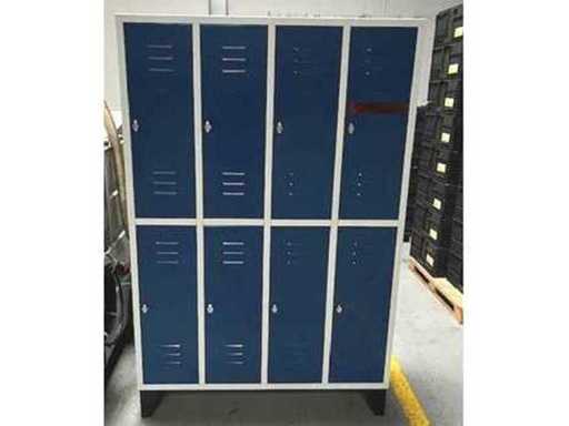 Double-decker locker, 8-compartment