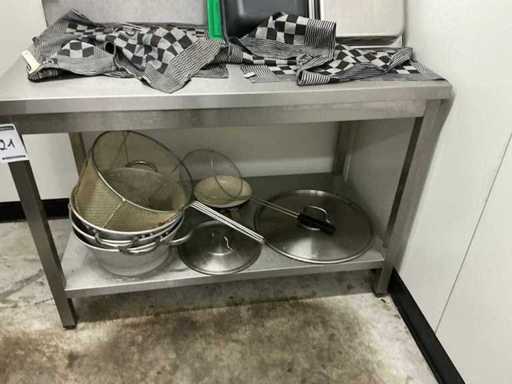 Stainless steel work table