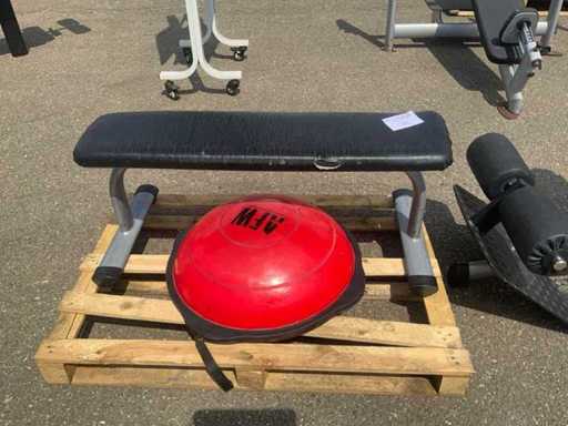 Gym80 Signum vlakke bank bosu bal Krachtstation