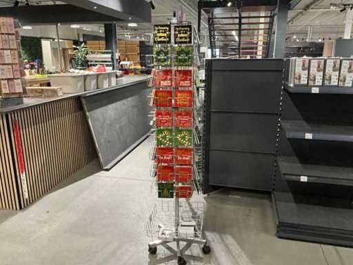 Rack à tuiles avec différentes tuiles