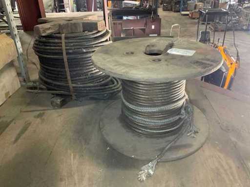 Cavi in acciaio intrecciato a bobina (2x)