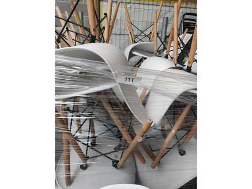 24x bucket chair white excl. container (24x)