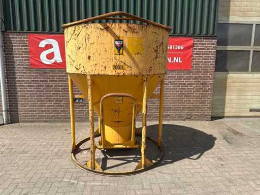 Beco - KUB 2000SR - Betonstortkubel 2000L