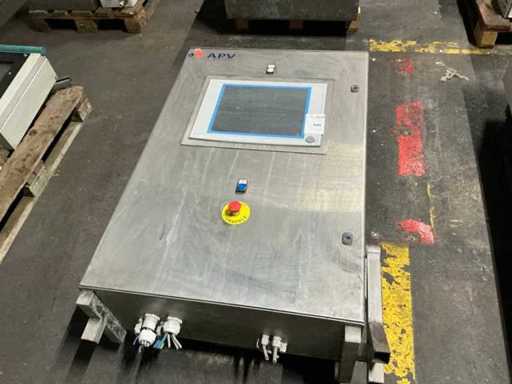 RVS schakelkast met inhoud