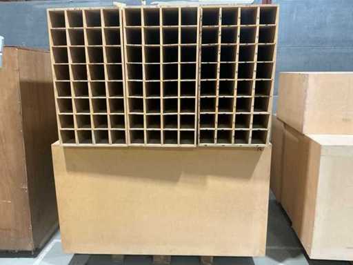 Wood sorting Cabinet/shelf (6x)