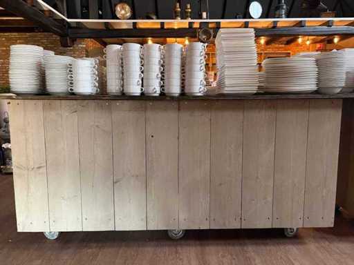 Masă de bufet mobil (2x)