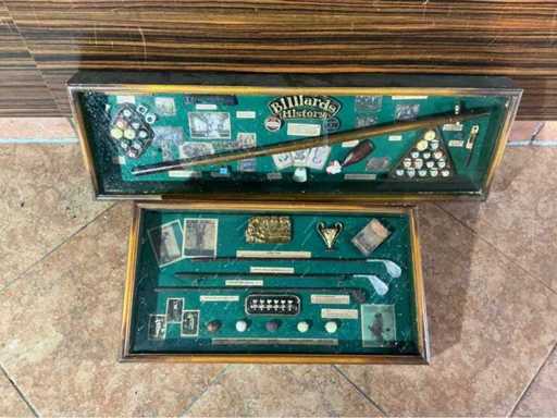 Golf/biljart muurschildering (2x)
