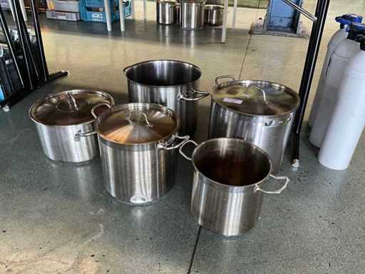 RVS kookpan (5x)