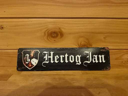 Metal advertising sign 40x10cm