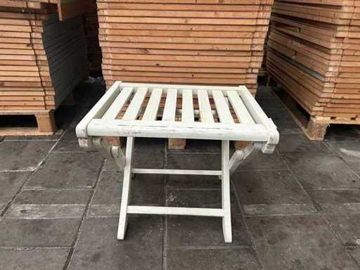 Drewniany stolik boczny biały, 53x32x42 cm (32x)