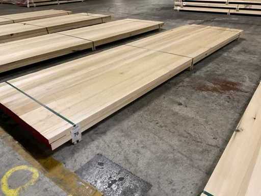 Yellow Poplar panelen voorgeschuurd 40x1000 mm (2x)