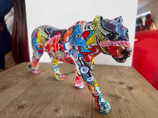 Panter Lopend Graffiti H18cm x L38cm