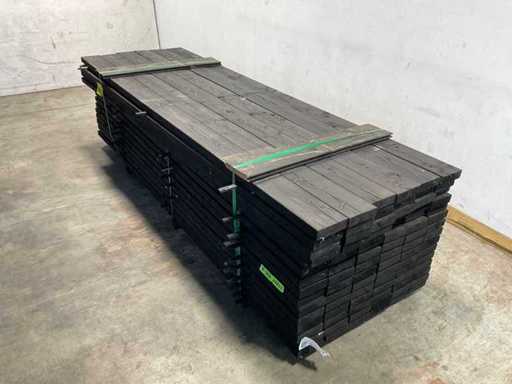 Grindă de molid negru rindeoită 300x16x4,5 cm (50x)